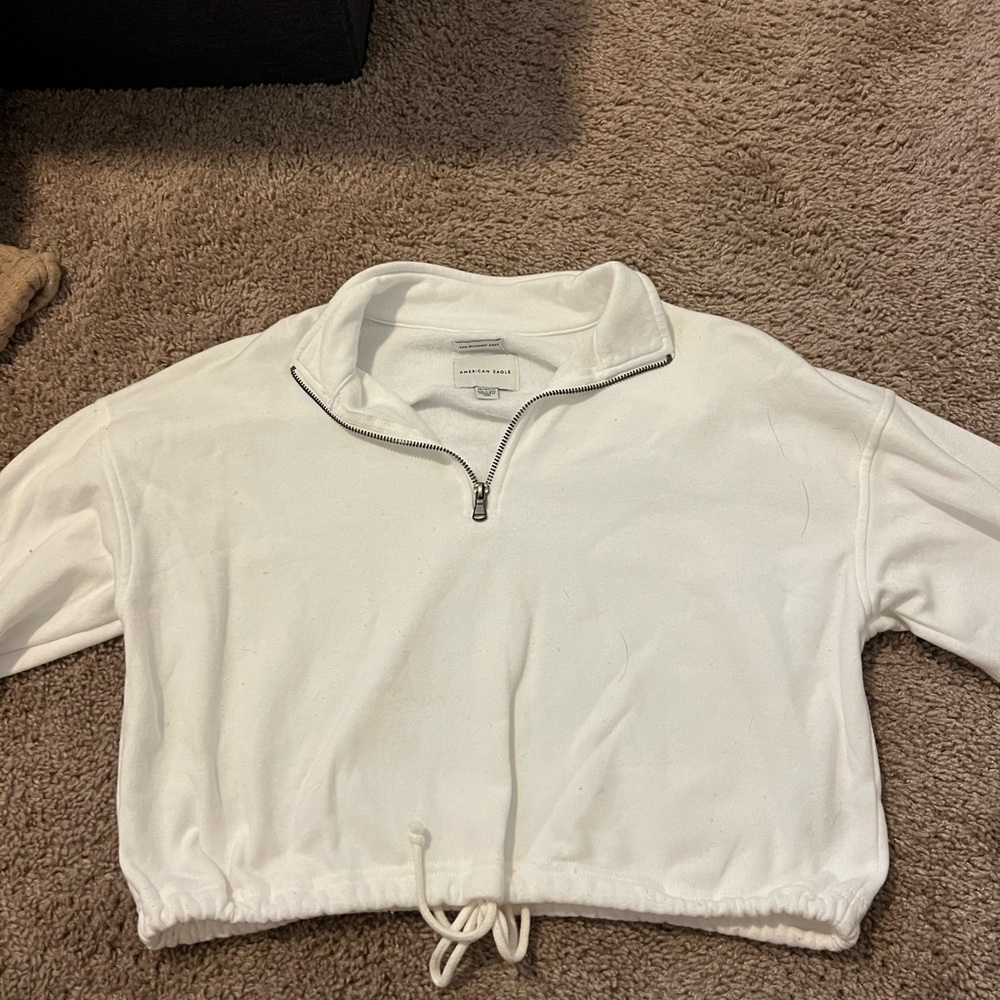 American Eagle Outfitters White Cowl Neck Sweater